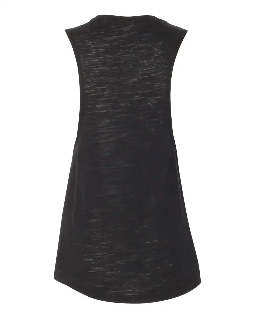 Bella + Canvas 8803 Women’s Flowy Scoop Muscle Tank - Solid Black Slub