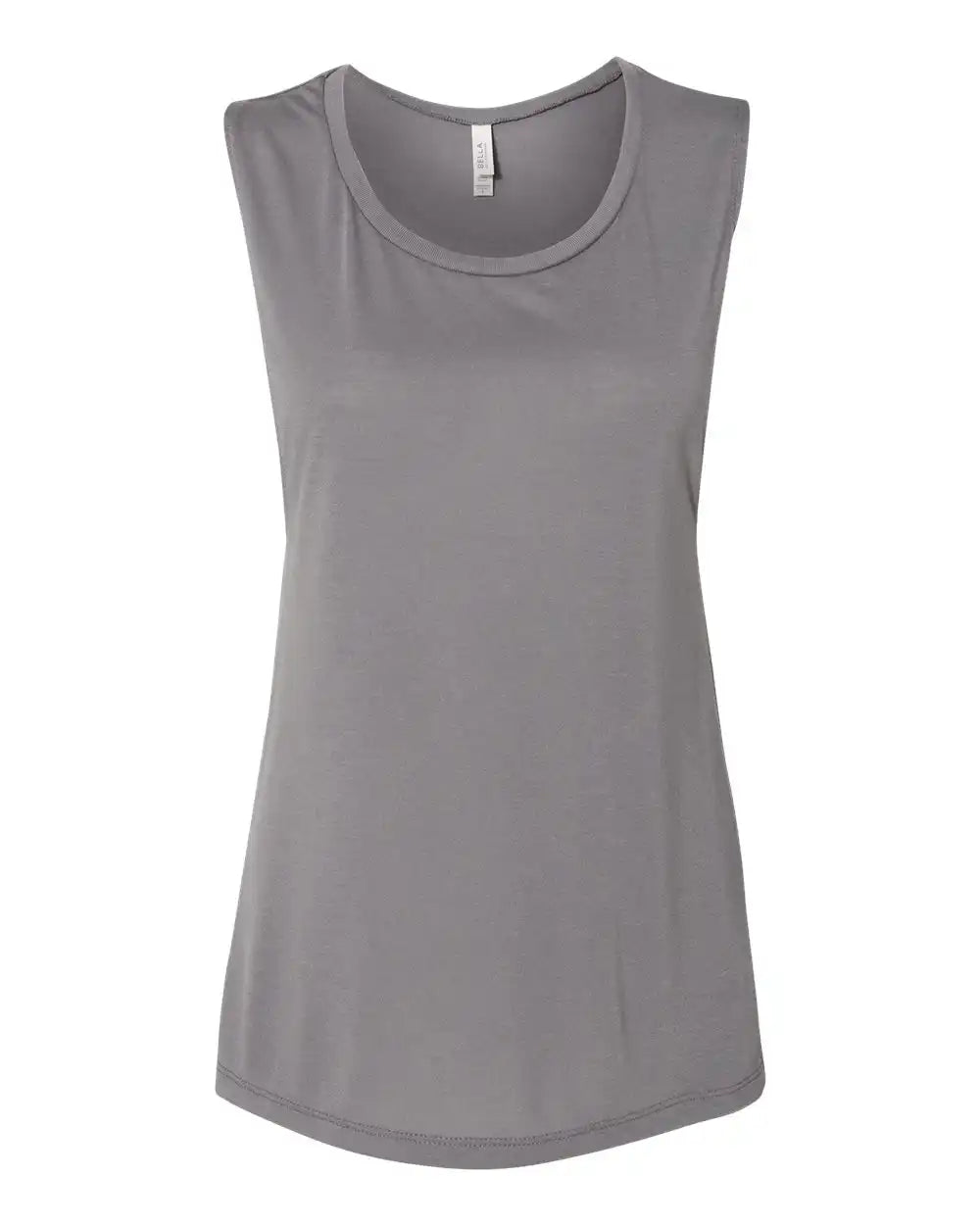 Bella + Canvas 8803 Women’s Flowy Scoop Muscle Tank - Storm - s