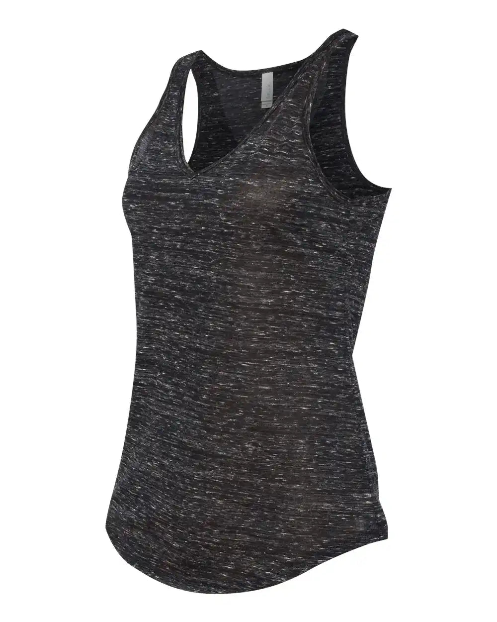 Bella + Canvas 8805b Women’s Flowy V-neck Tank - 8805 - Black Marble - s