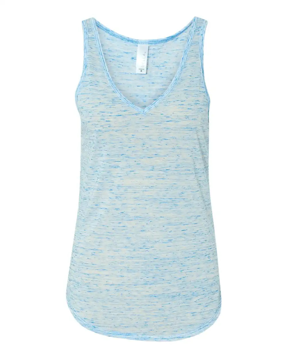 Bella + Canvas 8805b Women’s Flowy V-neck Tank - 8805 - Blue Marble - s