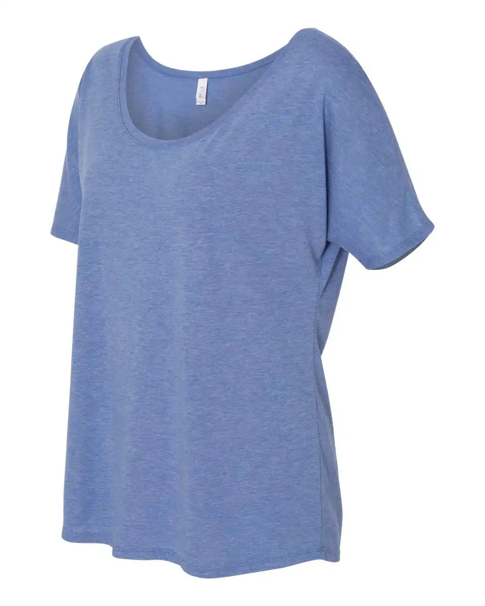 Bella + Canvas 8816 Women’s Slouchy Tee - Blue Triblend - s