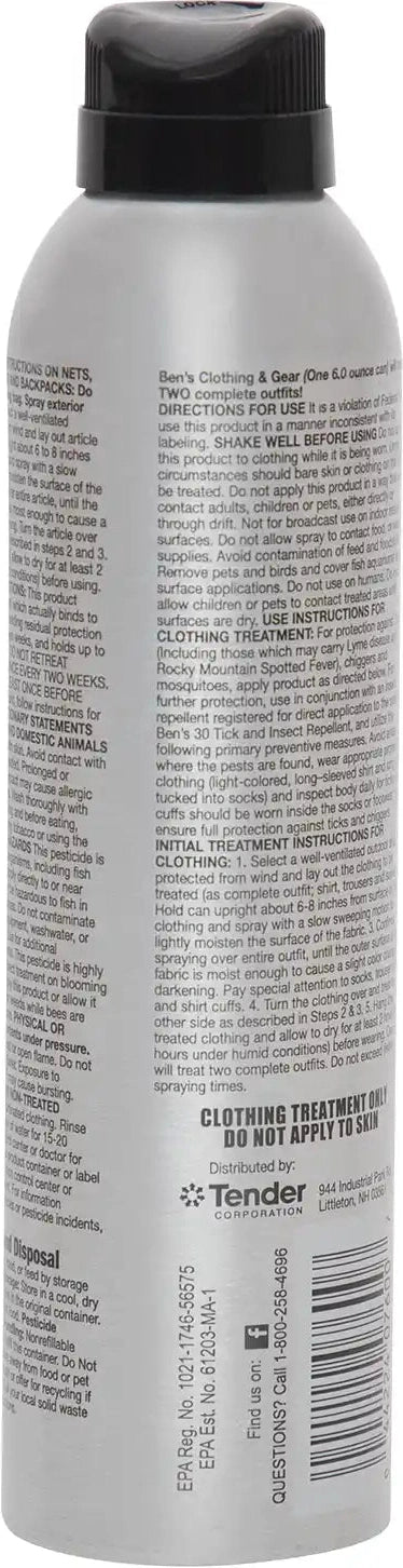 Ben’s Clothing and Gear Continuous Insect Repellent 6oz