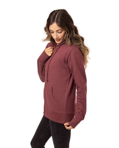 Berry Women's Heathered Full-Zip Hooded Sweatshirt - EC4580