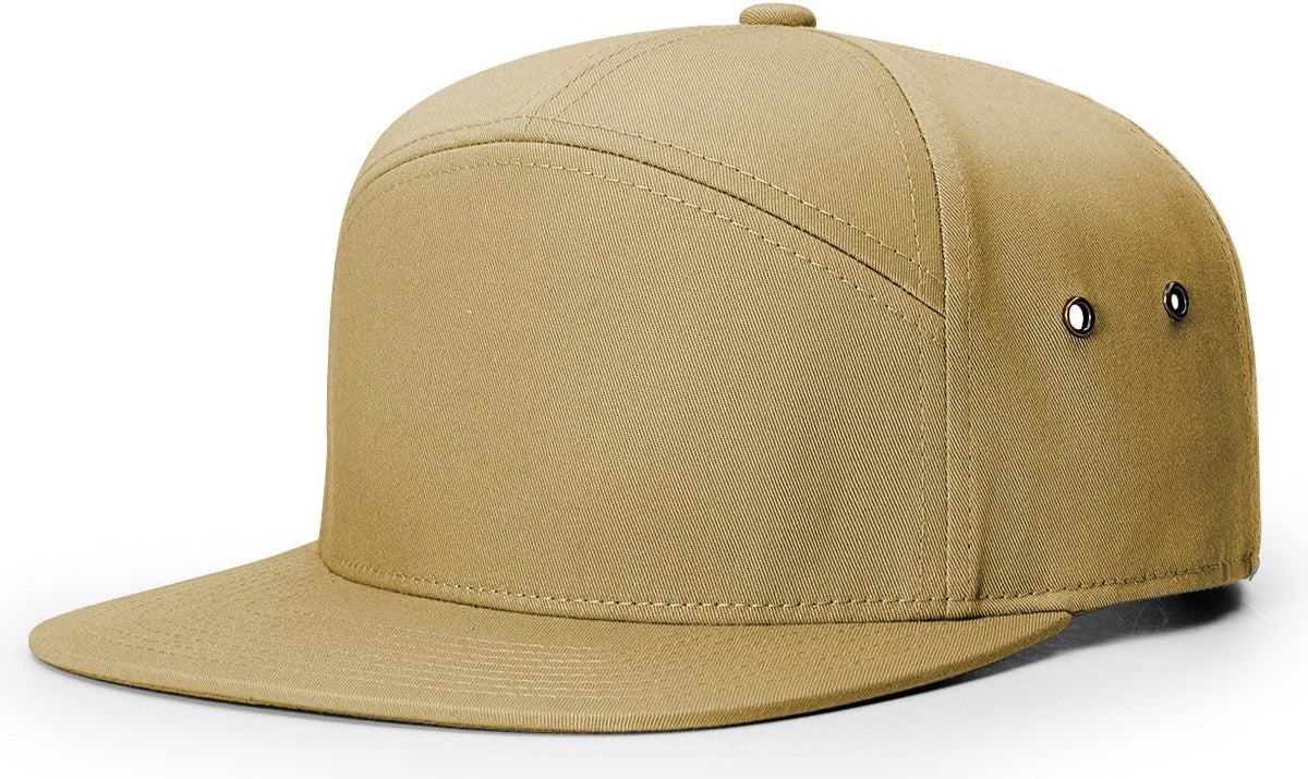 Biscuit 7 Panel Twill Strapback