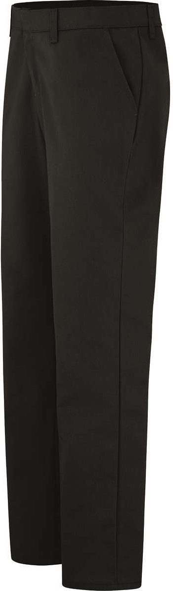Black - 32I Women's Industrial Flat Front Pants - Extended Sizes - FP92EXT