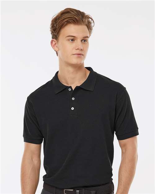 Black 50/50 Sport Pique Polo - 400