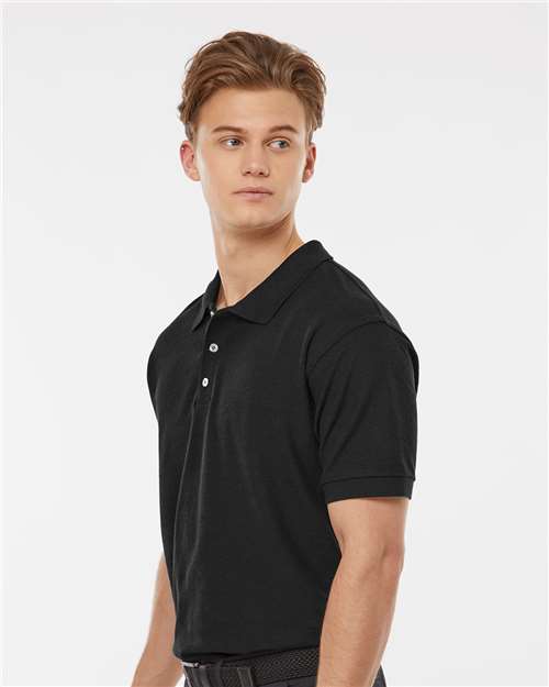 Black 50/50 Sport Pique Polo - 400