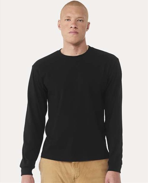 Black 6 oz. Heavyweight Long Sleeve Tee - 3511