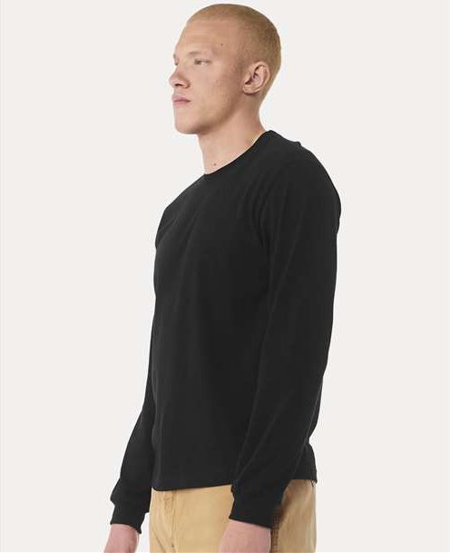 Black 6 oz. Heavyweight Long Sleeve Tee - 3511