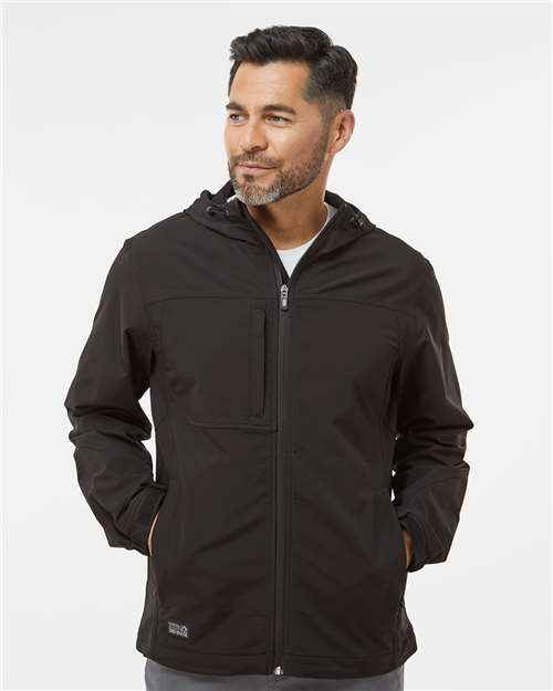 Black Apex Soft Shell Hooded Jacket - 5310