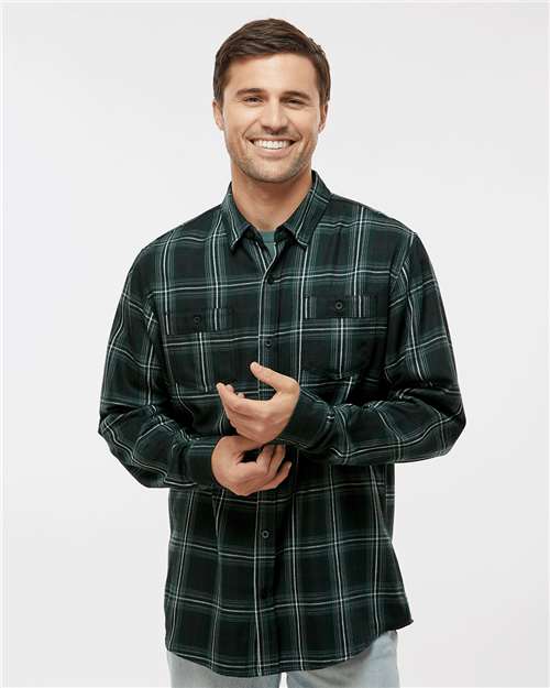 Black/ Army Perfect Flannel Work Shirt - 8220