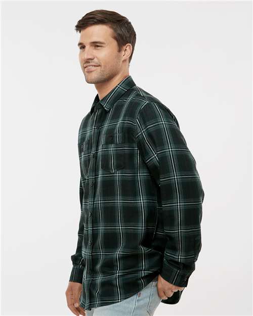 Black/ Army Perfect Flannel Work Shirt - 8220