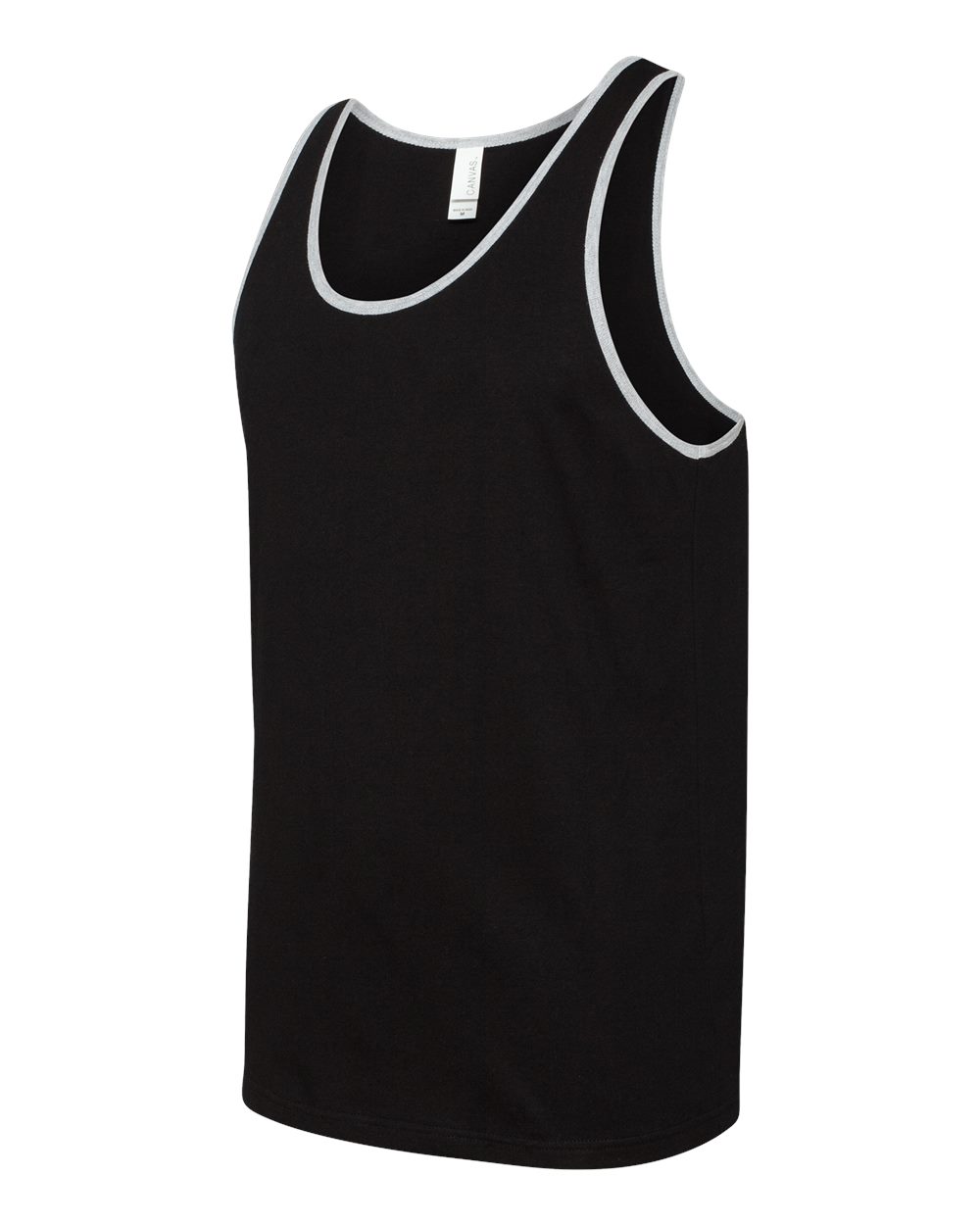 Black/ Athletic Heather Jersey Tank - 3480