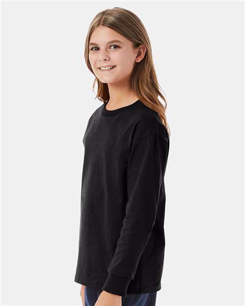 Black Authentic Youth Long Sleeve T-Shirt - 5546