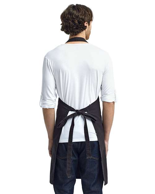 Black Calibre Heavy Canvas Bib Apron - RP130