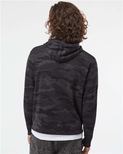 Black Camo Lightweight Hooded Sweatshirt - AFX90UN