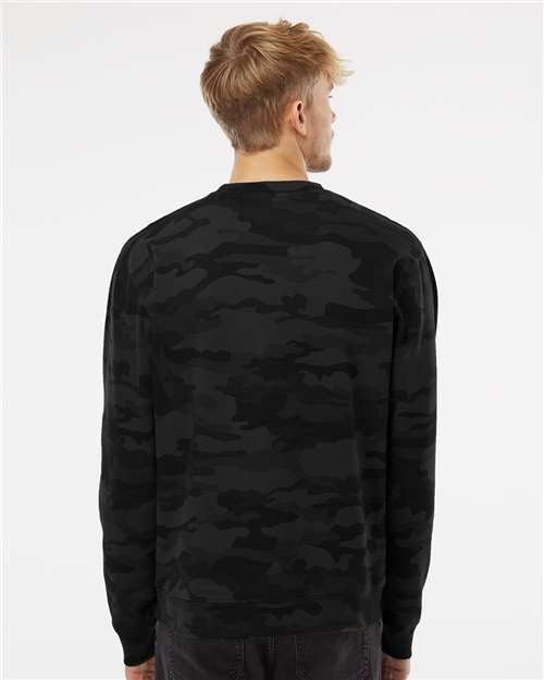 Black Camo Midweight Crewneck Sweatshirt - SS3000