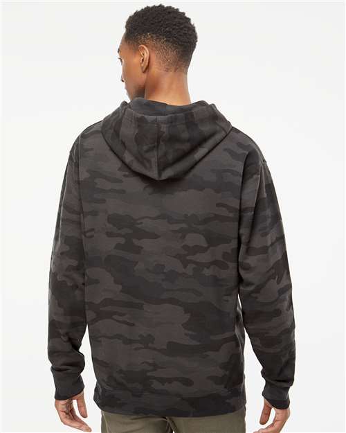 Black Camo Midweight Hooded Sweatshirt - SS4500