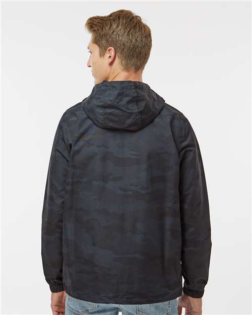 Black Camo Nylon Anorak - EXP94NAW