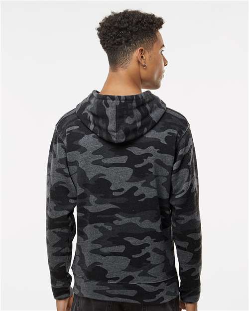 Black Camo Triblend Triblend Fleece Hooded Sweatshirt - 8871