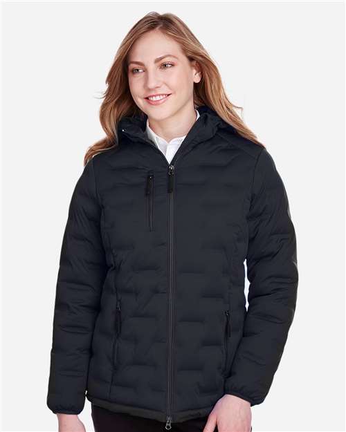 Black/ Carbon Women's Loft Puffer Jacket - NE708W