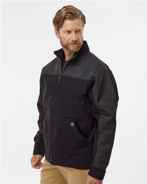 Black/ Charcoal Horizon Boulder Cloth™ Canvas Jacket - 5089