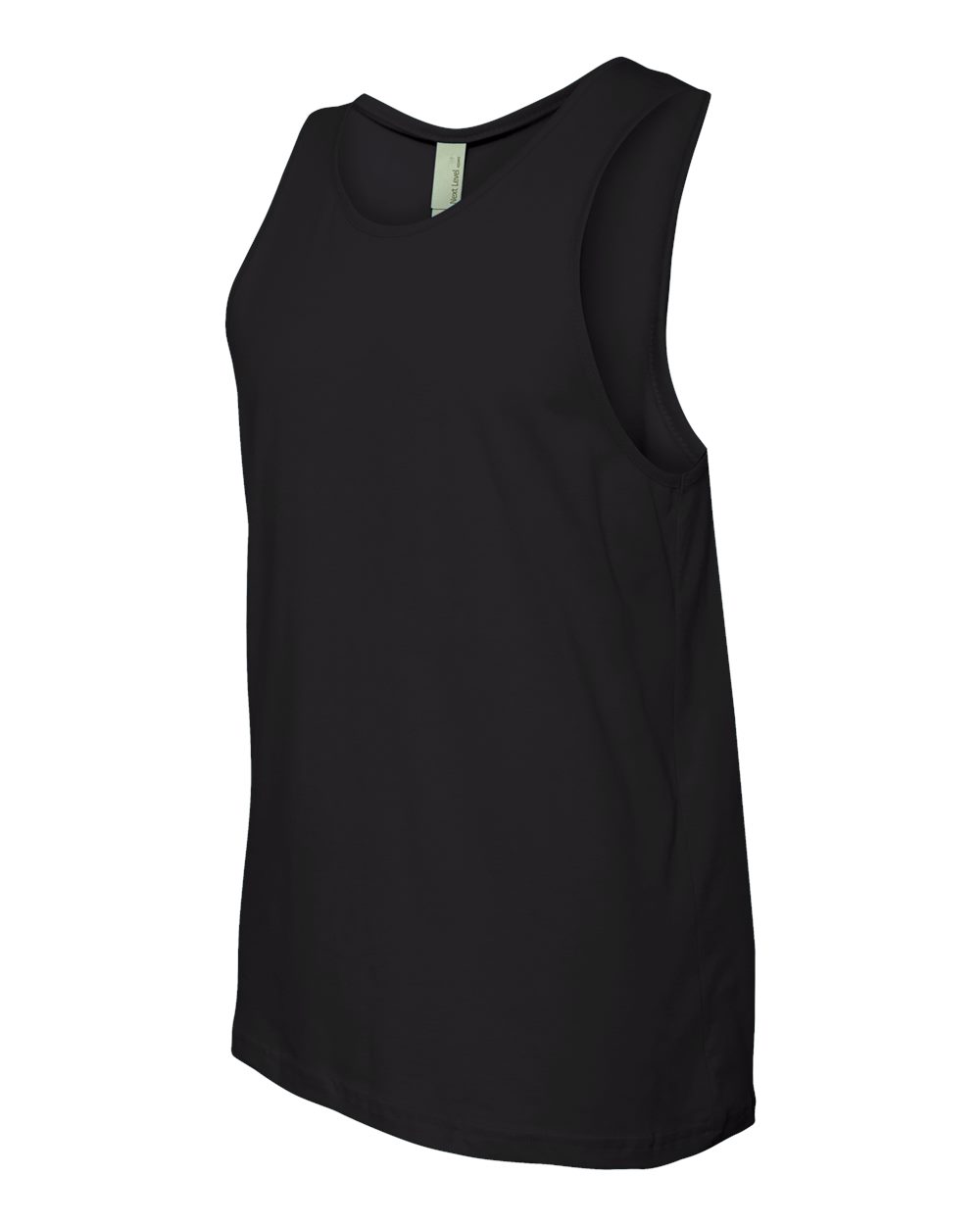 Black Cotton Muscle Tank - 3633