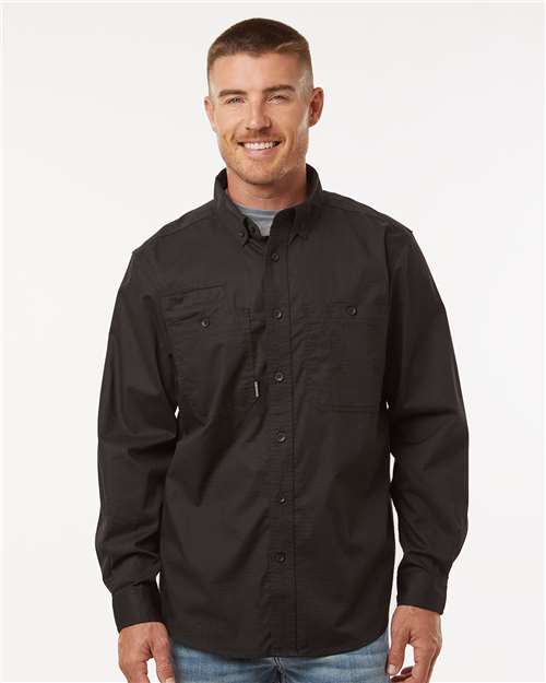Black Craftsman Woven Shirt - 4450