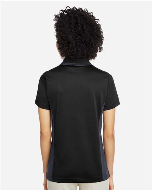 Black/ Dark Charcoal Women's Flash Snag Protection Plus IL Colorblock Polo - M386W