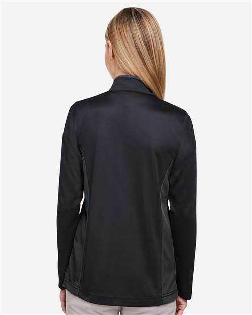 Black/ Dark Charcoal Women's Flash Snag Protection Plus IL Colorblock Quarter-Zip Pullover - M786W