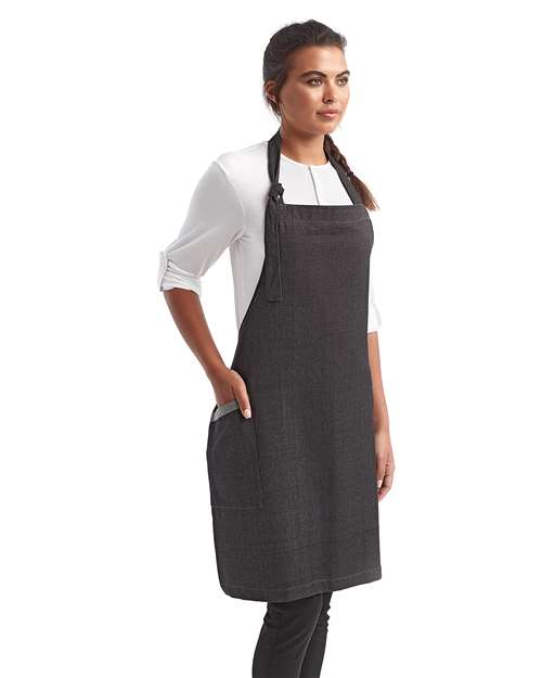 Black Denim ‘Regenerate’ Recycled Bib Apron - RP122