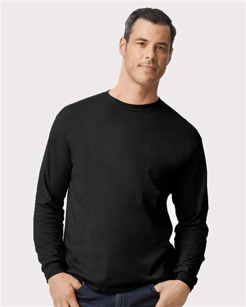 Black DryBlend® 50/50 Long Sleeve T-Shirt - 8400