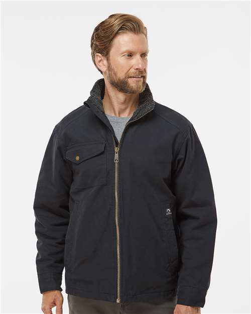 Black Endeavor Canyon Cloth™ Canvas Jacket with Sherpa Lining - 5037