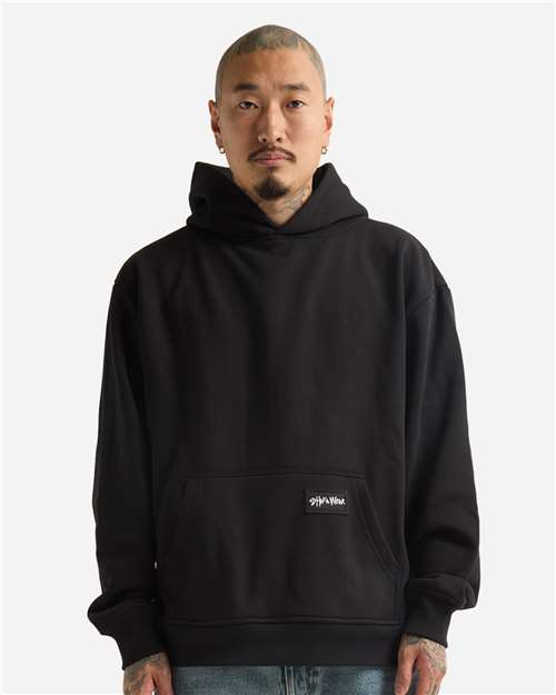 Black Essential Super Heavyweight Hooded Sweatshirt - SHEHP