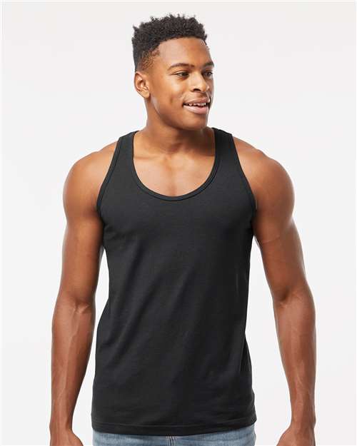 Black Fine Jersey Tank Top - S105