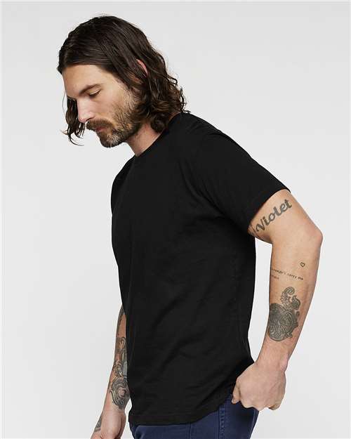 Black Fine Jersey Tee - 6901