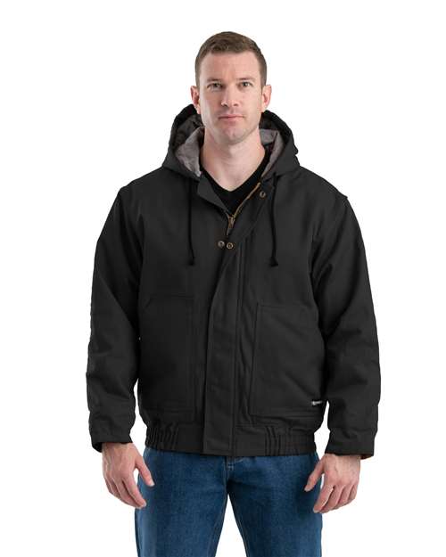 Black Flame-Resistant Hooded Jacket - FRHJ01