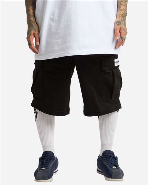 Black Fleece Cargo Shorts - SHFCS