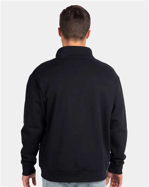 Black Fleece Quarter-Zip Pullover - 9643
