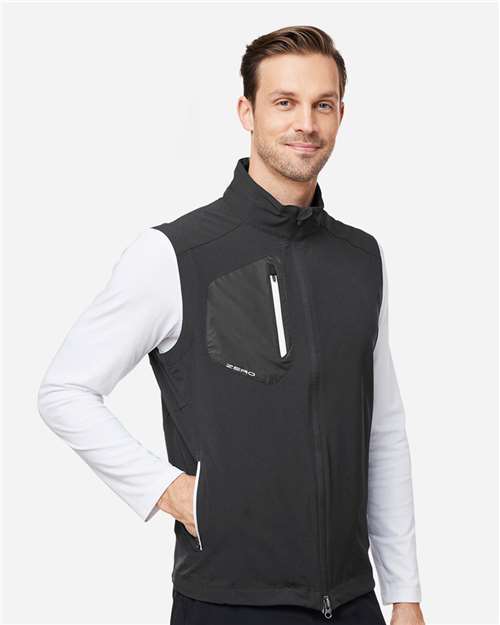 Black Full-Zip Vest - W1009Z