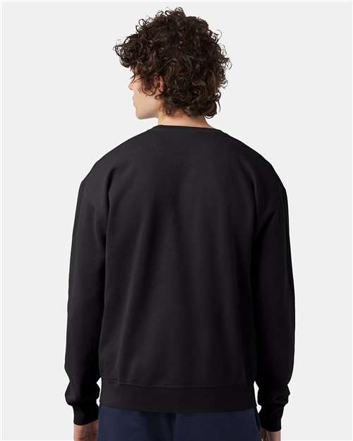 Black Garment-Dyed Crewneck Sweatshirt - CD400