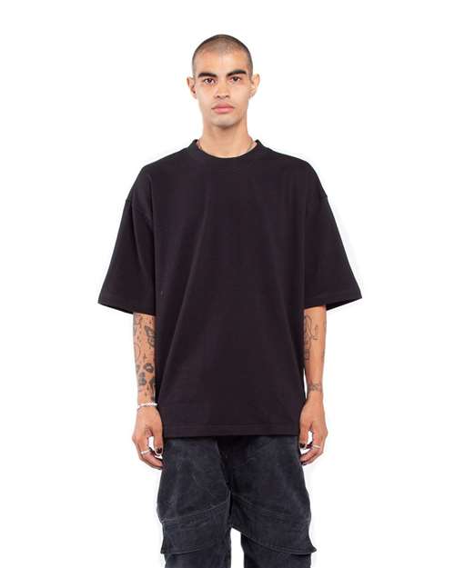 Black Garment-Dyed Designer T-Shirt - SHGDN