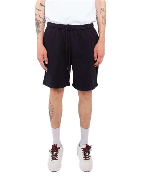 Black Garment-Dyed Fleece Shorts - SHGFS