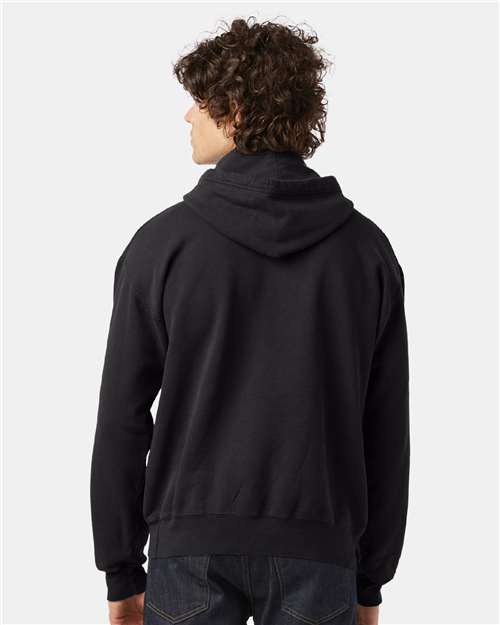 Black Garment-Dyed Hooded Sweatshirt - CD450