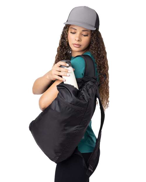 Black Getaway Cinchback Travel Backpack - BE278