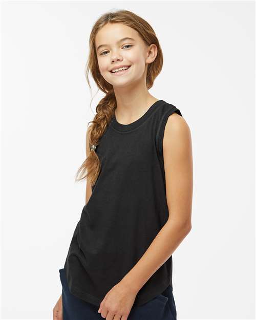 Black Girls' Relaxed Fine Jersey Tank - 2692