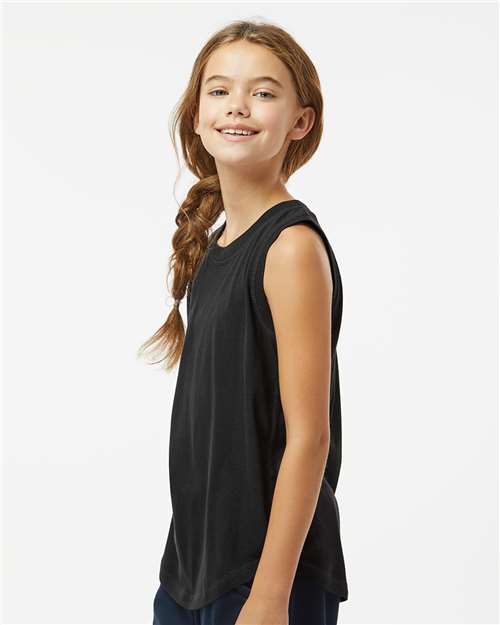 Black Girls' Relaxed Fine Jersey Tank - 2692