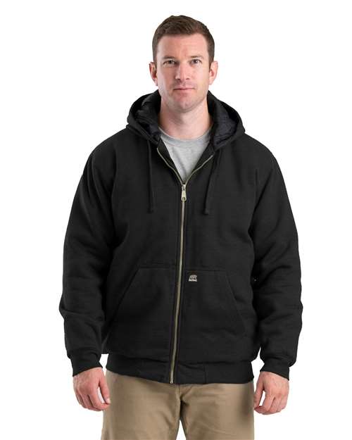 Black Glacier Full-Zip Hooded Jacket - SZ612