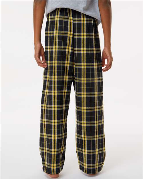 Black/ Gold Youth Flannel Pants - BY6624