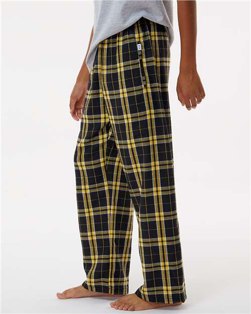 Black/ Gold Youth Flannel Pants - BY6624
